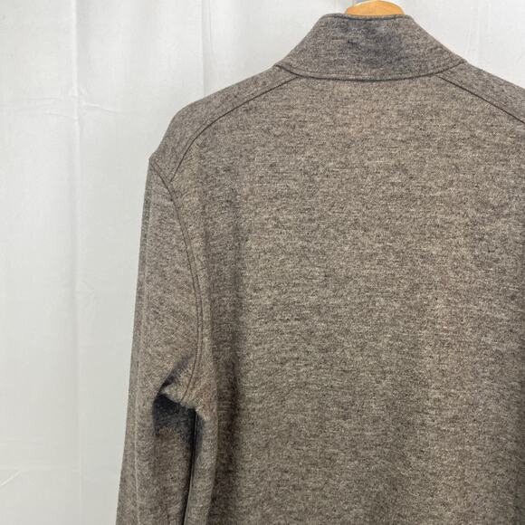 TOAD & CO Outbound 1/4 Zip Pullover Sweater Knit Top Brown Size L - Picture 7 of 10